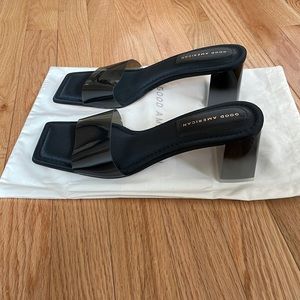 Good American Block Heel Sandal